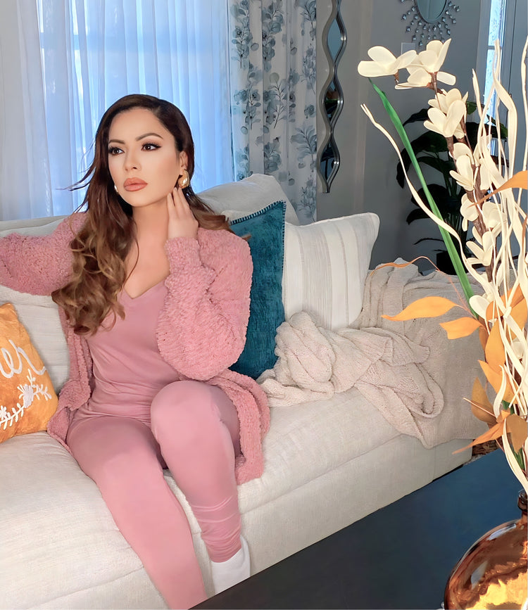 3pc Serenity T-Shirt Set (Rose Petal)