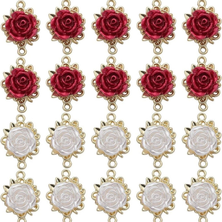 3D Rose Front Charm (Scarlet Red) - by MunekaWear