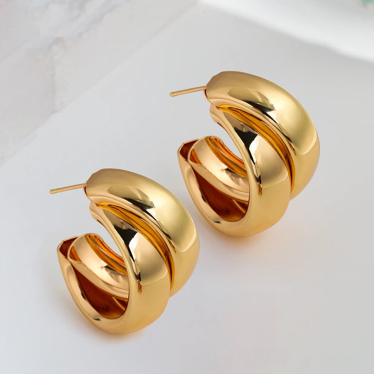 50% OFF: Sacile Double Hoop Earrings