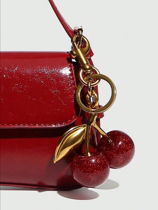 Sparkling Red Cherries Charm