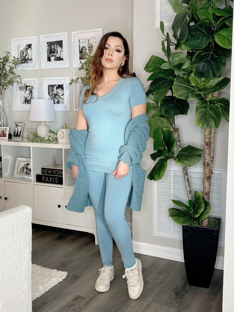 3pc Serenity T-Shirt Set (Blu Grey)