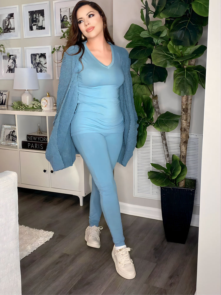 3pc Serenity T-Shirt Set (Blu Grey)