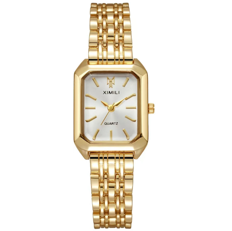 30% OFF: Aura Timeless Quartz Watch -White/Gold