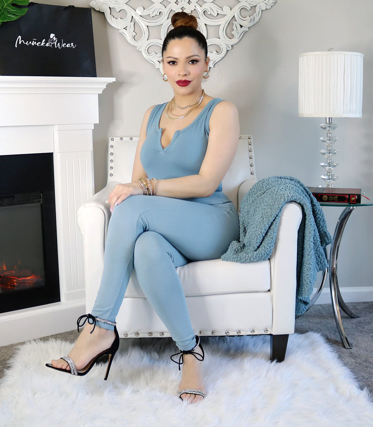 3pc Serenity Cardigan Set (Blu Grey)