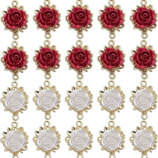 3D Rose Front Charm (Scarlet Red) - by MunekaWear