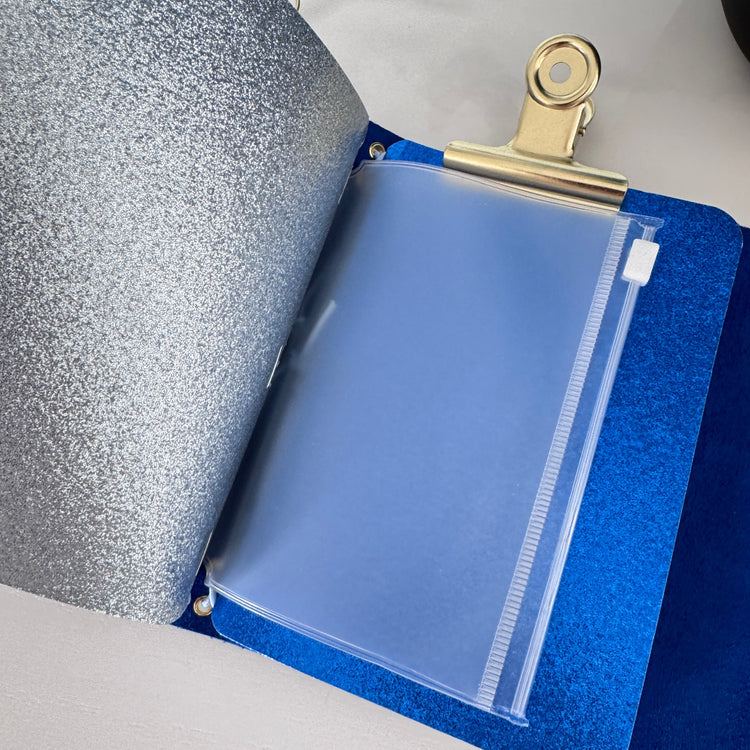 A6 Tri-fold Cobalt Blue Journal