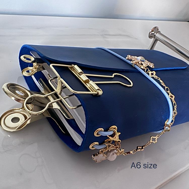 A6 Tri-fold Cobalt Blue Journal