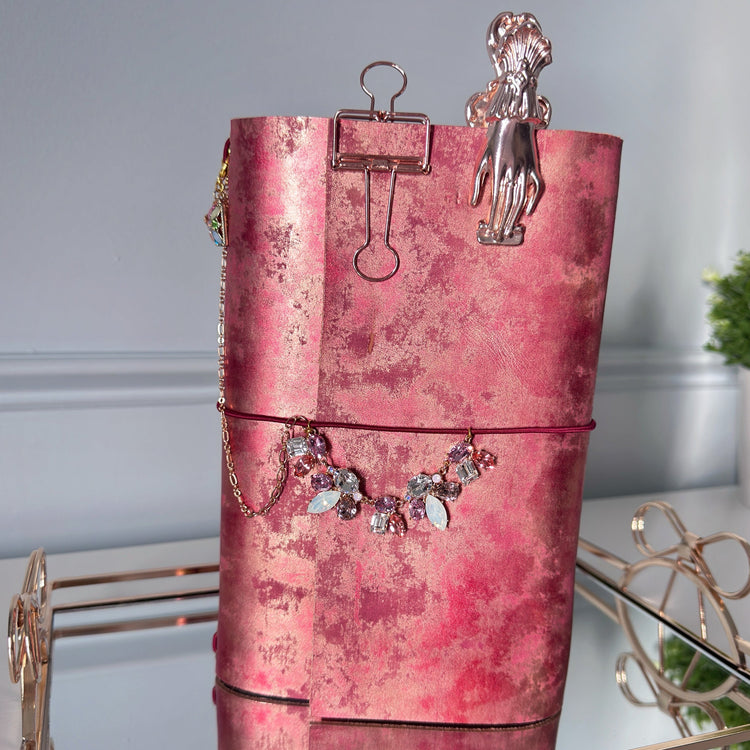 A5 Rose Gold Metallic Glam Journal