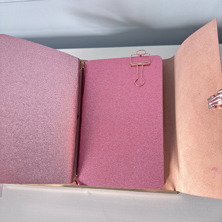 A5 Rose Gold Metallic Glam Journal