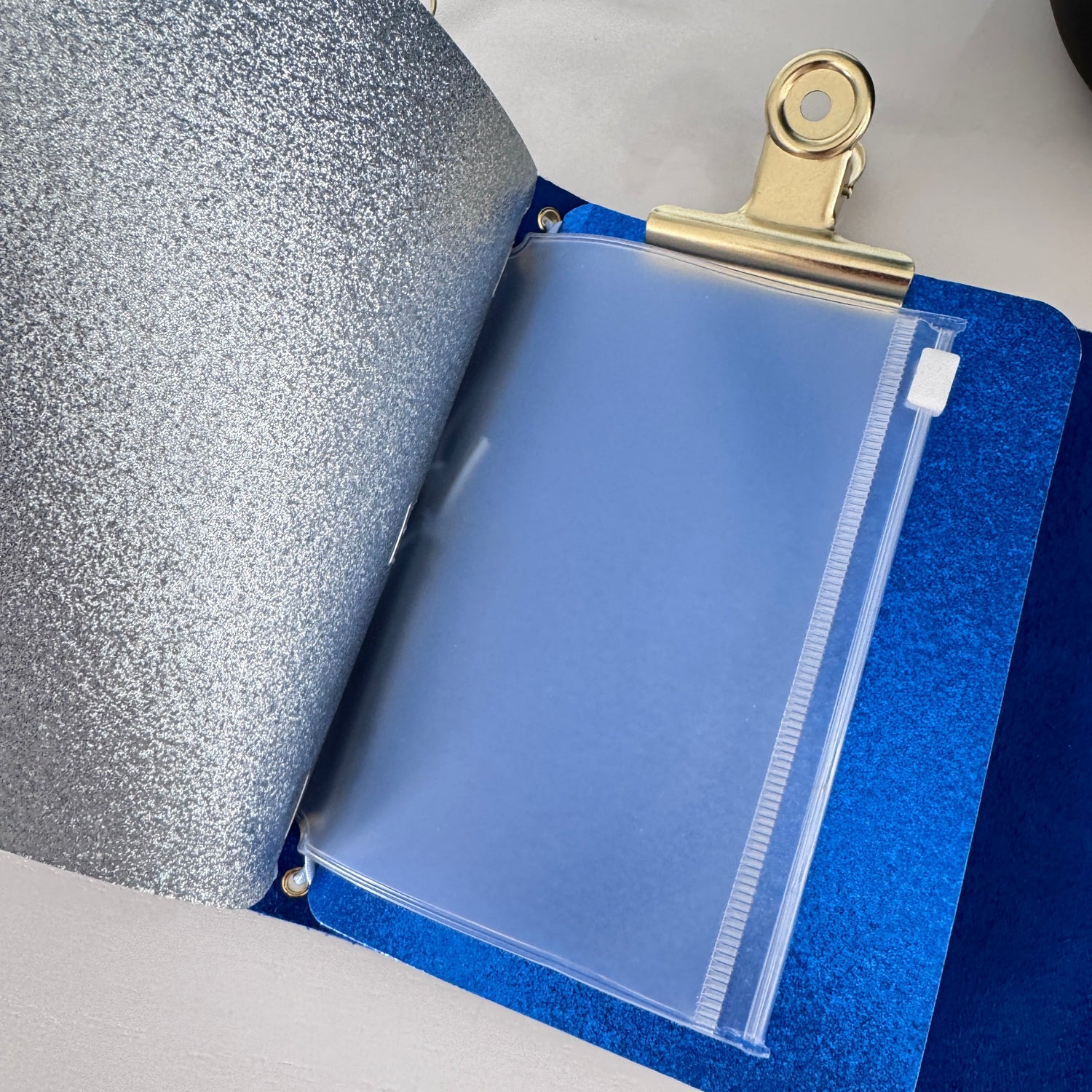 A6 Tri-fold Cobalt Blue Journal () - by MunekaWear