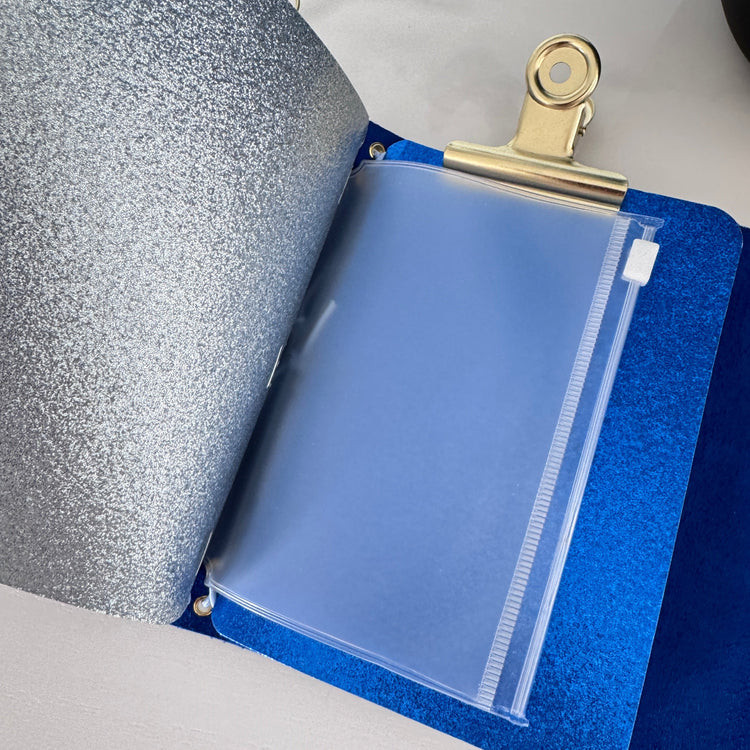 A6 Tri-fold Cobalt Blue Journal () - by MunekaWear
