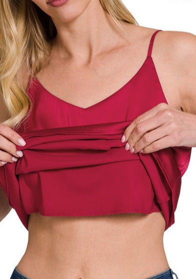 Alyson Silk Reversible Cami (6 colors) (Small) - Shirts & Tops by MunekaWear