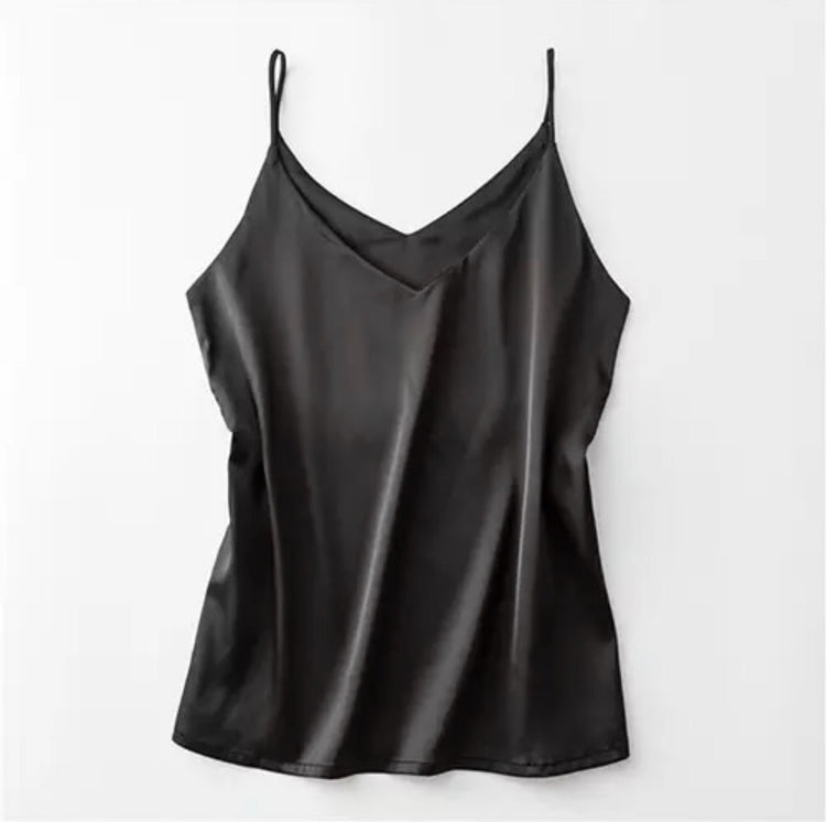Alyson Silk Reversible Cami (6 colors) (Small) - Shirts & Tops by MunekaWear