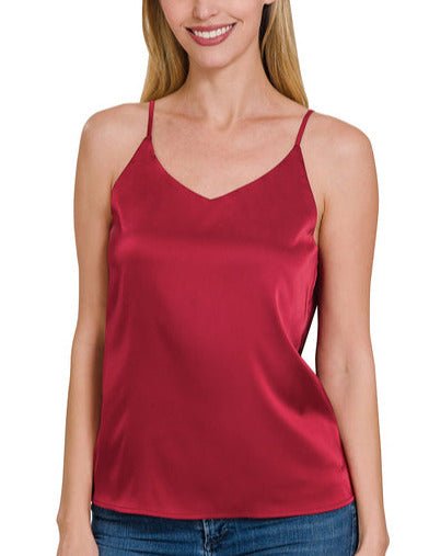 Alyson Silk Reversible Cami (6 colors) (Small) - Shirts & Tops by MunekaWear