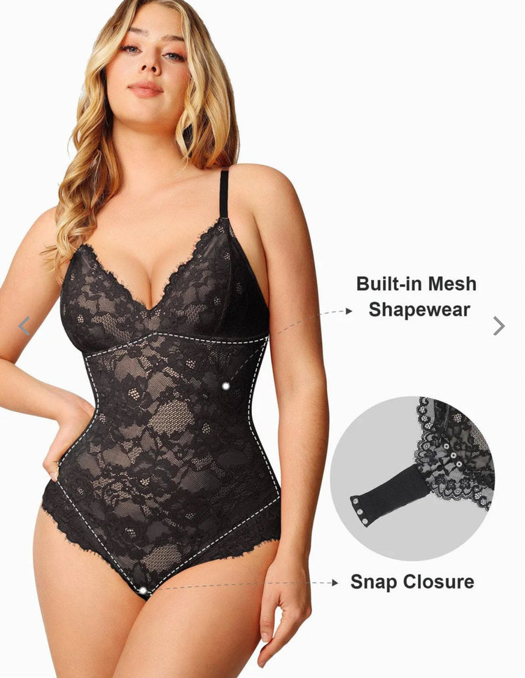 Bella Shaping Bodysuit (Black) - Lingerie by MunekaWear