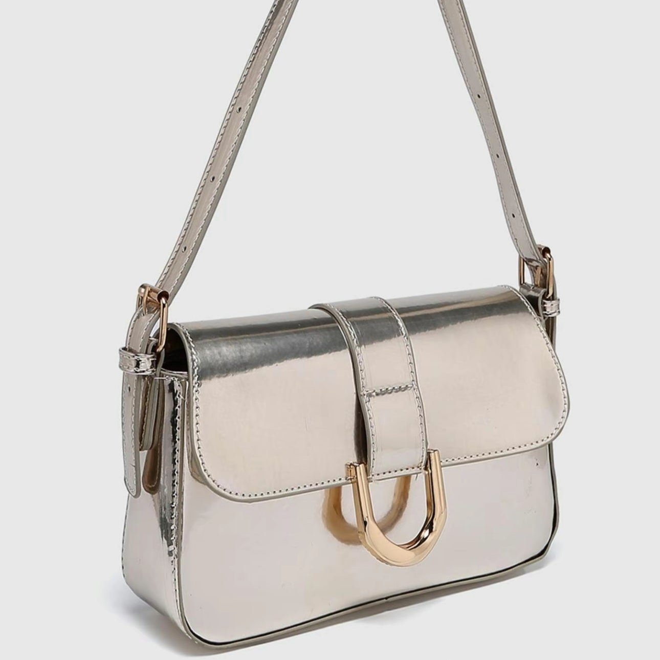 Delina Vintage Handbag (5 colors) (Champagne) - by MunekaWear