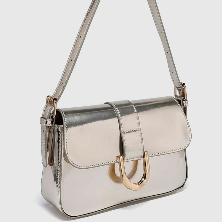 Delina Vintage Handbag (5 colors) (Champagne) - by MunekaWear