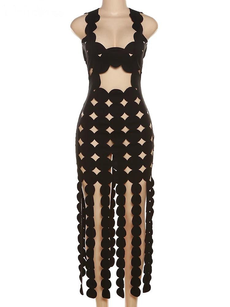 ELLA Laser Cut Dress MunekaWear ELLA Laser Cut Dress MunekaWear