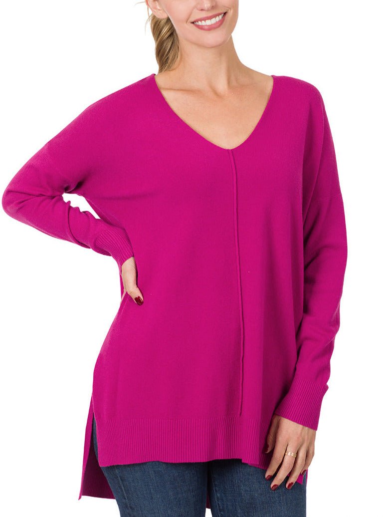 LOLA Faux Cashmere Sweater - 5 Colors (Small) - Apparel & Accessories by MunekaWear