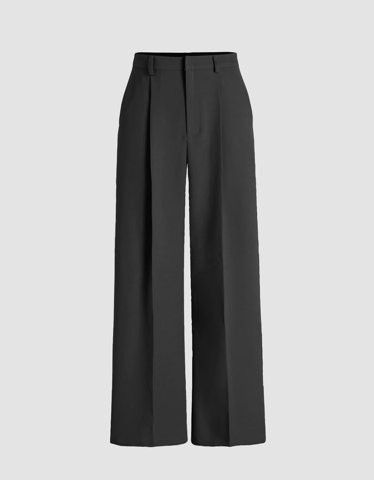 Venezia Pleated Trousers (3 colors) (Black) - by MunekaWear