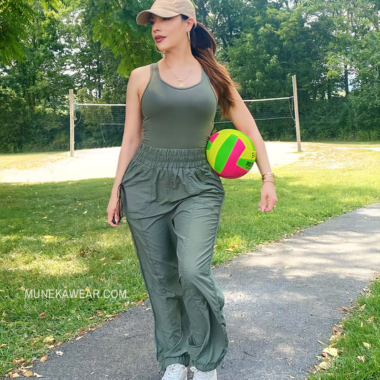 Wind Up Windbreaker Set (Olive) - Apparel & Accessories by MunekaWear