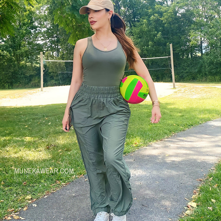 Wind Up Windbreaker Set (Olive) - Apparel & Accessories by MunekaWear