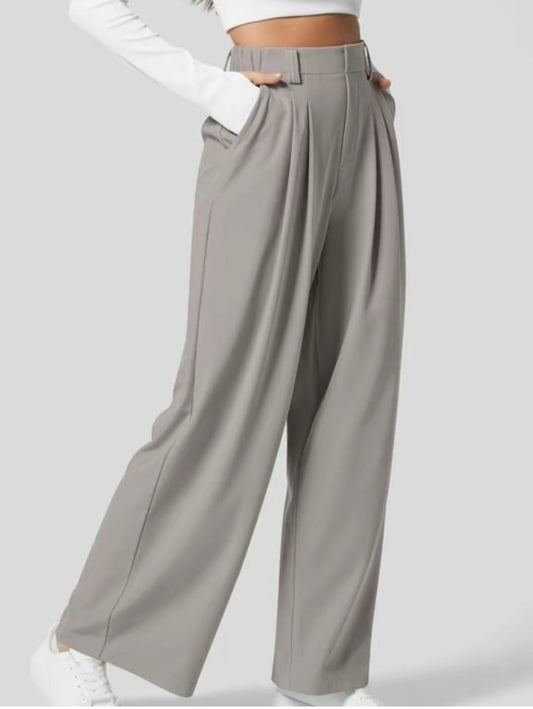 XO Wide Leg Pants (3 colors) (Grey) - Apparel & Accessories by MunekaWear