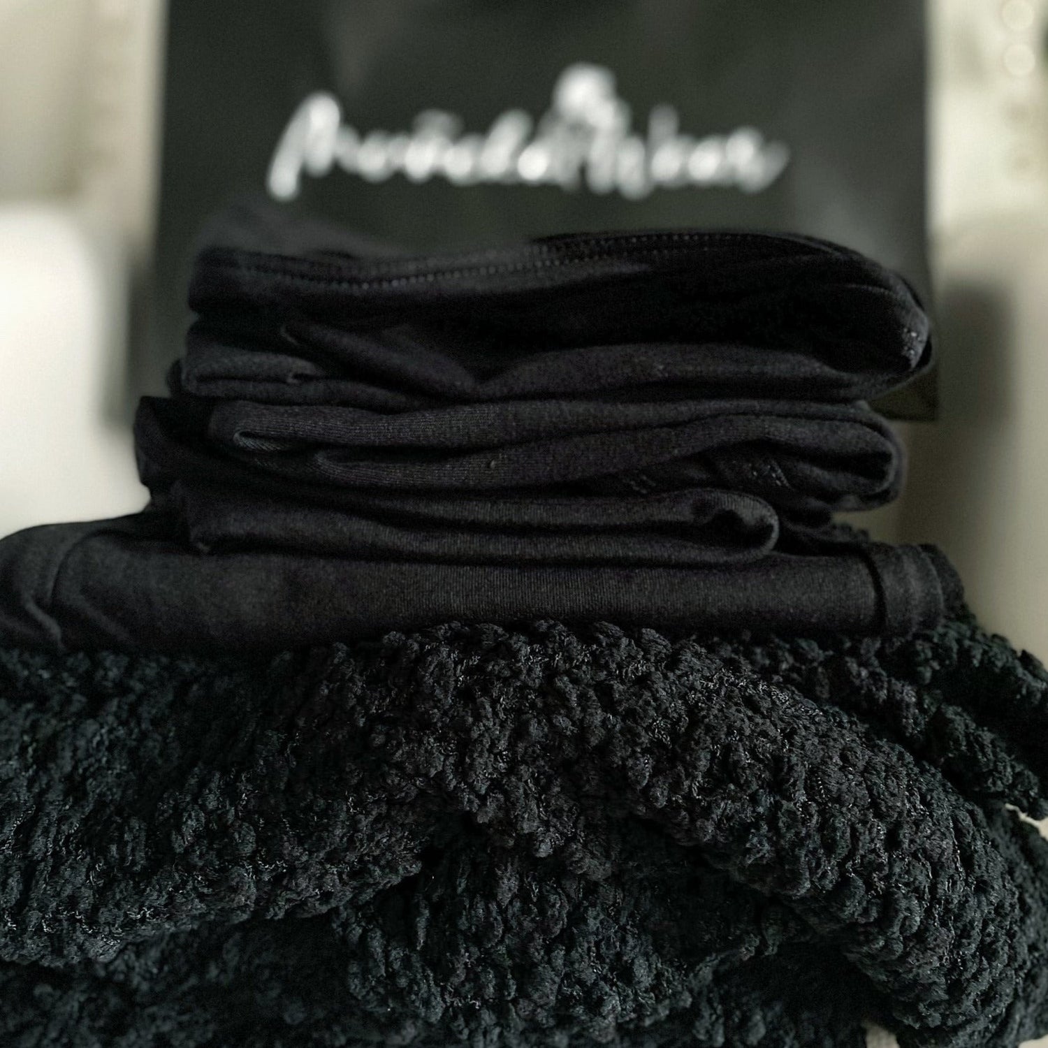 4pc Serenity Cardigan Set (Onyx) (Small) - Outfit Sets by MunekaWear