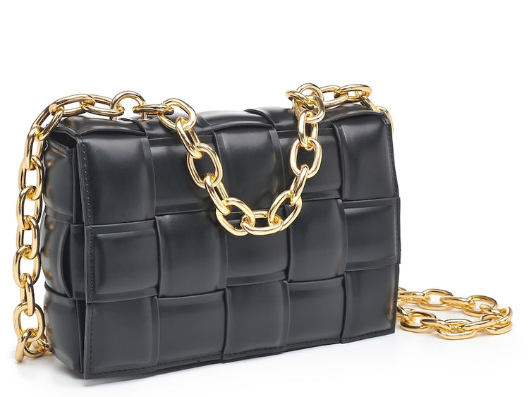 Black “Andiga” Luxe Handbag