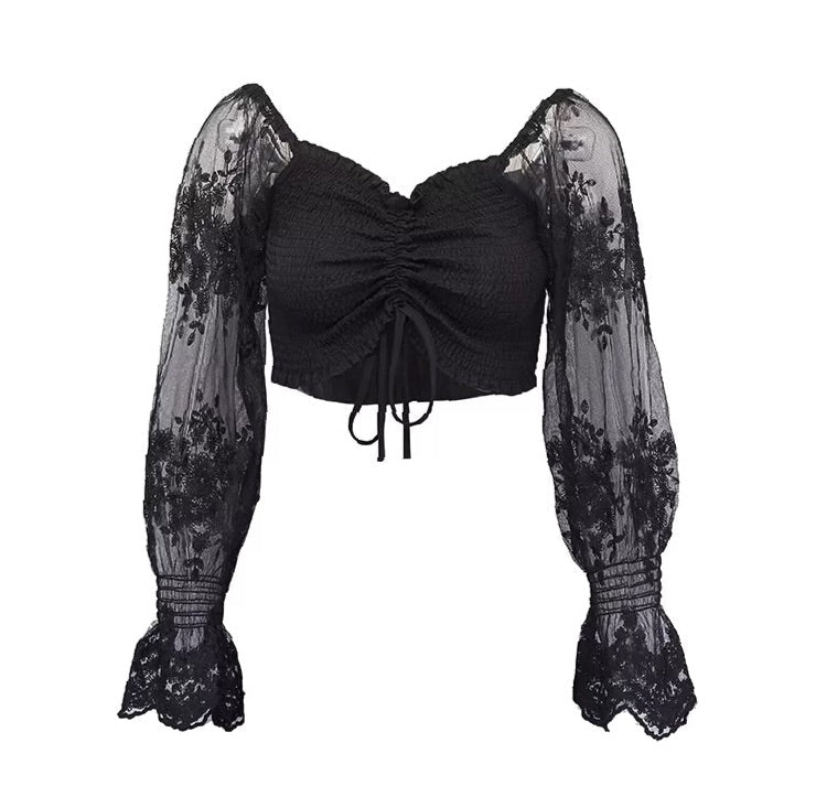 Amy Embroidered Top (2 colors) (Small/Medium) - Apparel & Accessories by MunekaWear