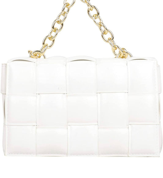 White "Andiga" Luxe Handbag