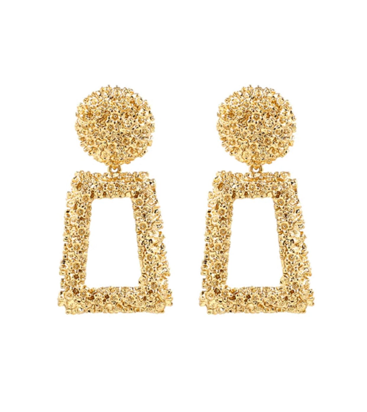Jayde Large Earrings (Gold) - Earrings by MunekaWear