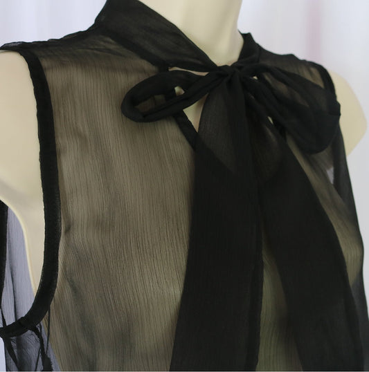 Valentina Sheer Top (Small) - Shirts & Tops by MunekaWear