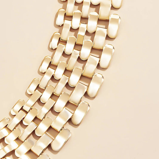Xoe Link Necklace (Gold) - by MunekaWear